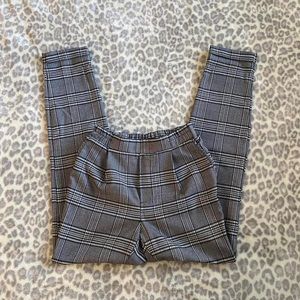 Grunge 90s style plaid pants